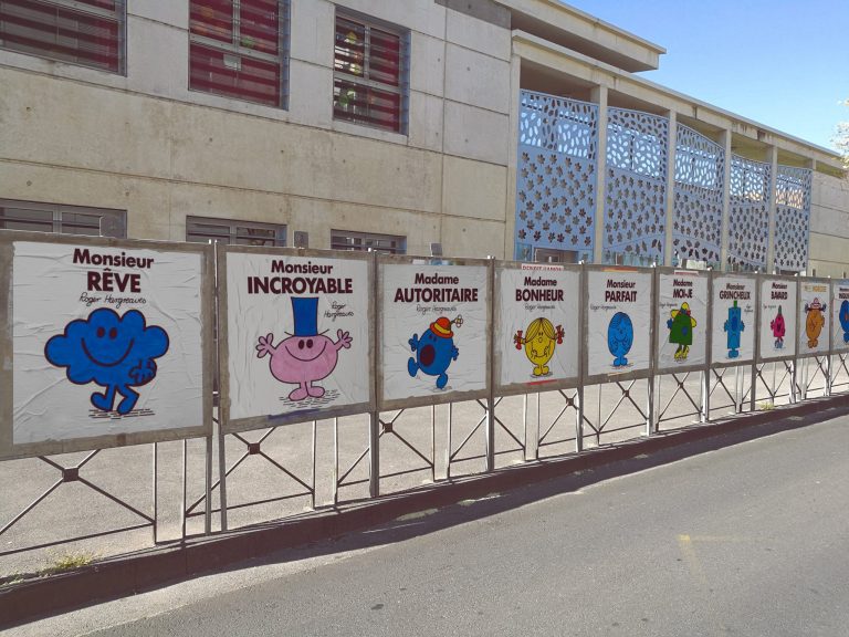 Efix, un street artiste montpelliérain a voulu rendre les élections plus joviales en remplaçant les portraits des candidats par des monsieur madame
