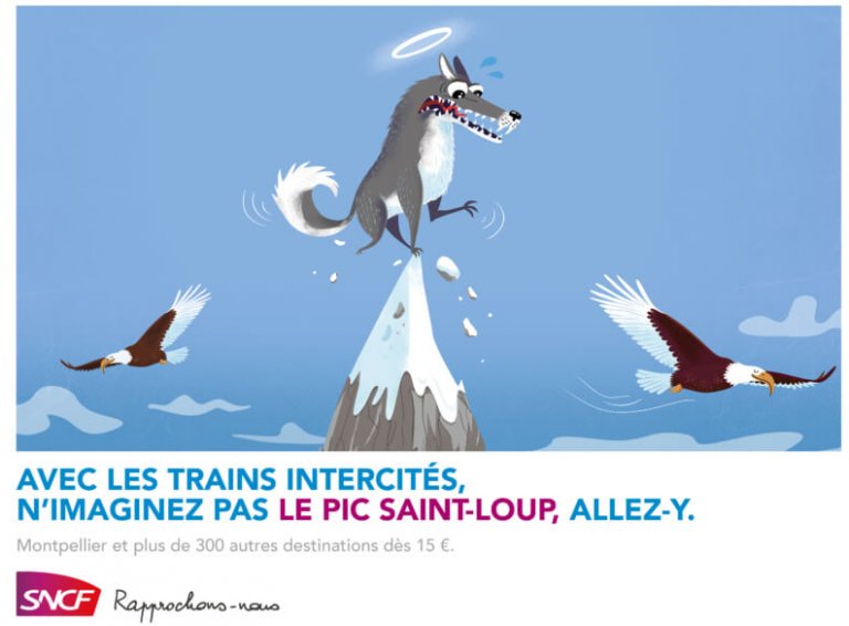 Un Saint Loup sur le Pic Saint Loup à Montpellier ? N'imaginez plus et allez y avec la sncf