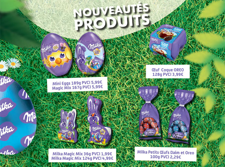 Milka présente ses nouveaux produits pour Pâques