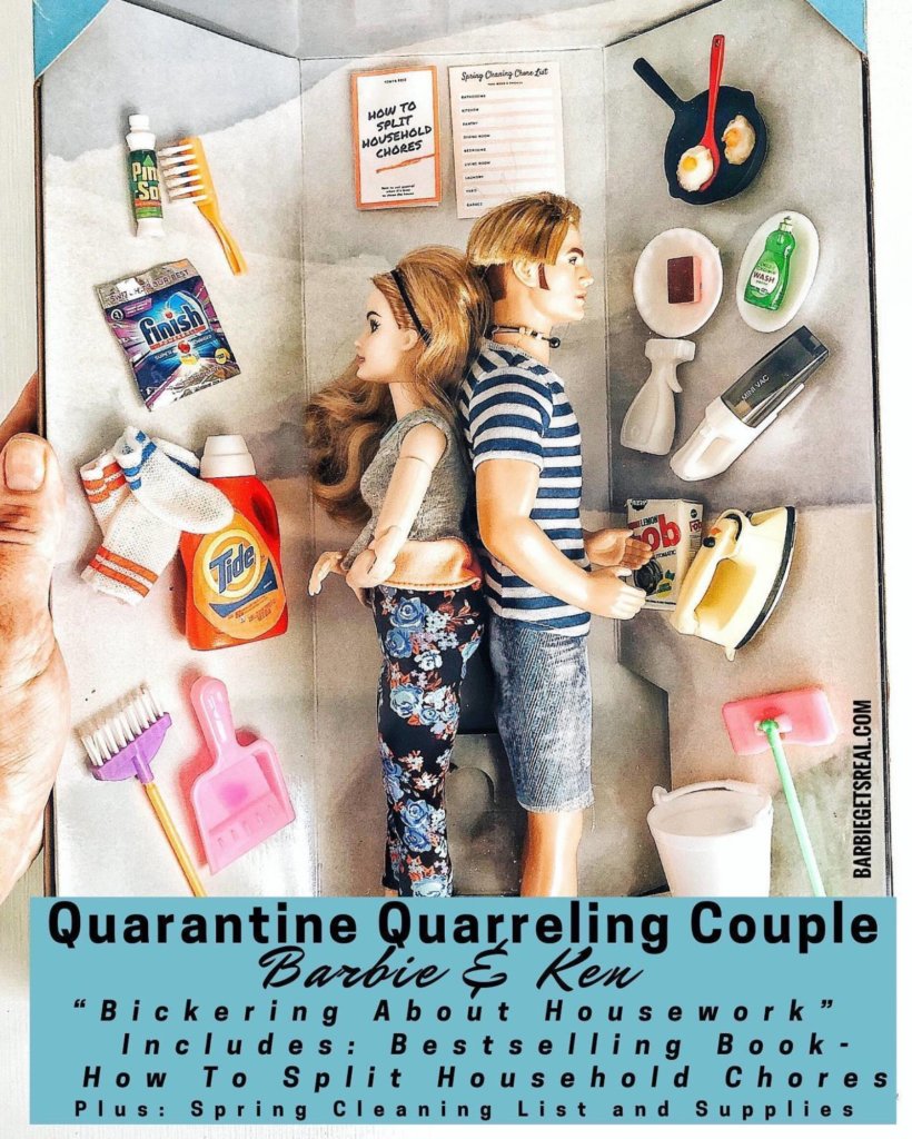 le couple Ken et Barbie qui font le ménage